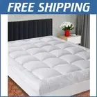 Breathable King Mattress Pad Protector with Deep Pockets - Machine Washable