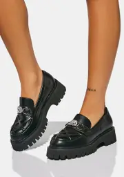 [Koi Footwear] Silent Dusk Owl Pentagram Loafers