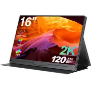 16" IPS 120Hz Portable Monitor 2560*1600 2K Display USB-C Type-C 2*Speakers