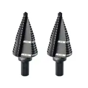 Milwaukee Step Drill Bit 2-Piece+Rapid Strike Tip+ 3-Flat Secure-Grip Shank