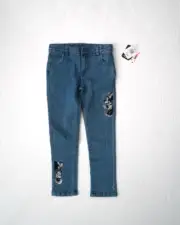 Disney Mickie Mouse Straight Leg Denim Jeans Size 6