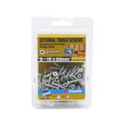 Zenith 8 - 10 x 25mm Galvanised Countersunk Ribbed Head Timber Screws - 100 Pack