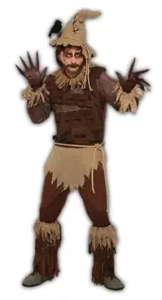 Rustic Scarecrow Men's Halloween Costume ONE SIZE FITS UP TO 42 IN