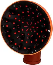 minkissy Hair Dryer Hood Mask Styler Hair Dryer Diffuser Accessories Slick Back Brush for Hair Curly Straightening Hair Straightener Hair Styling Tools Hair Dryer Stand Hair Clip Orange PC
