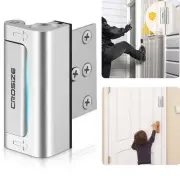 Home Security Door Lock, Upgraded Metal Door Reinforcement Lock, 3" Withstand...