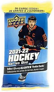 Upper Deck 2021-22 Series 1 Hockey Card Fat Pack (Contains 26 Cards)