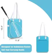 Doksmeria Women's Badminton/Tennis Racket Cover Bag Tote, Waterproof