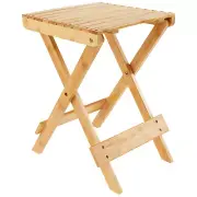 Wood Small Folding Table Foldable Small Patio Table Lightweight Folding AU%