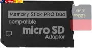 Memory Stick Adapter, Micro SD to Memory Stick PRO Duo for PSP, Camera, Handycam