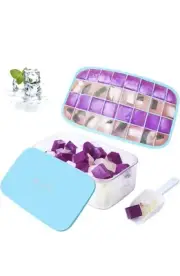 Silicone Ice Tray Lid With Container And Scoop mold Maker 32Pcs