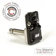 REAN by Neutrik FX Pancake Jack Plug. Effects Pedal Connector. RP2RCF-BAG Black