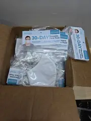 144 Boomer Naturals Silver Reusable 30 day White Face Masks Men Women Dr recomnd