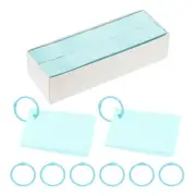3"x2" 3000Pcs Index Flash Cards with 30 Ring Study Card Index Card Light Blue