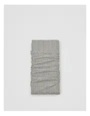 [Country Road] Brae Australian Cotton Stripe King Flat Sheet in Dark Olive
