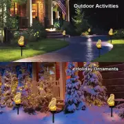 Garden Solar LED Lights Outdoor Decorative Resin Owl with Stake Garden Lawn Yard