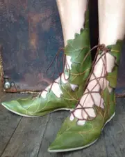 Medieval Elf Fairy Leaves Shoes