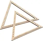 BELLIFFY Triangle Shape Weaving Wood Frame Tapestry Knitting Machine for Home Decor