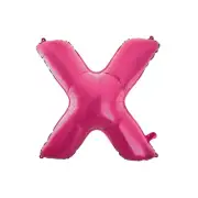 Hot Pink X Alphabet Foil Balloon 86cm High Quality Party Decoration AUS Stock