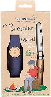 Opinel My First Opinel No7 w/Rounded Tip 8cm & Belt Holster - Natural