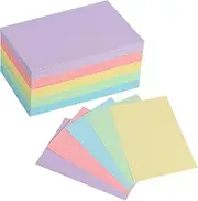 Index Cards 4x6 Inch,Blank on Both Sides Pastel Color Index Flashcards,Colored Heavy Card Stock Note Cards Study Cards Photo Paper,Recipe Cards,Postcards