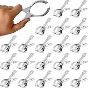 20 Pack 4.5 inch Stainless Steel Pool Cover Clip Pool Clamps for Winter Cover Above-Ground Pool Cover Clip Heavy Metal Wind Attachment Clip Kit Clothing Clip Pool Covers for Above Ground Pools/1414