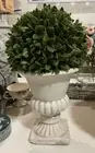 HABITANIA ARTIFICIAL SMALL TOPIARY BALL IN EARTHENWARE VASE/URN-NEW-H36xW21cm