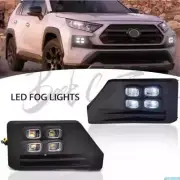 For 19-23 RAV4 TRD Front Fog Lights LED DRL Turn Signals Daytime Running Lights