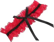 [ROMISBABA] Bridal Leg Ring Lace Bowknot Women's Set Comfortable Elastic Garters for Wedding