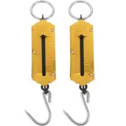 2 Pcs Besportble Spring Scale Weighing for Luggage Hanging Hook
