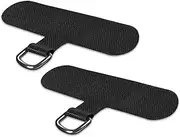 TACOMEGE Phone Tether Tab for iPhone, Cell Phone Lanyard Patch, Phone Strap Replacement Part for All Full Phone Cases (Black)