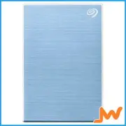 Seagate One Touch 4TB External Hard Drive With Password Protection - Blue
