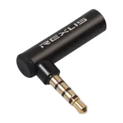 5Pcs Bk3567-1 3.5Mm Male + 3.5Mm Female L-Shaped 90 Degree Elbow Gold-Plated Plug Support Earphones With Microphone