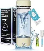 IUHFSIFS 2025 Hydrogen Water Bottle, Activated Carbon Filter removes 99% Chlorine Odour, 10,000+ Cycles, 1680ppb in 3 Minutes, contributes to Natural Vitality, for Office