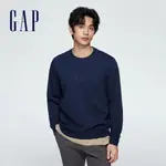 GAP 男裝 LOGO圓領大學T-海軍藍(891047)