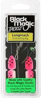 Black Magic KL Suicide Longreach Surfcasting Rig Pink/White Float
