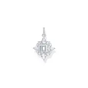 Heritage Glam Pendant with white zirconia stones
