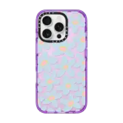 iPhone 16 Pro Impact Case sixties Blue bold floral