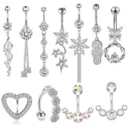 Ring Navel Bar Belly Button Rings Belly Ring Belly Piercing Navel Piercing