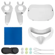 Geekria Accessories Set for Oculus Quest 2 (12PCS, White)
