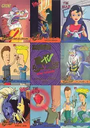 MTV ANIMATION 1995 FLEER ULTRA UNCUT 9-CARD PROMO SHEET BEAVIS AND BUTTHEAD
