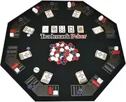 Trademark Poker Texas Traveller Table Top and 300 Chip Travel Set
