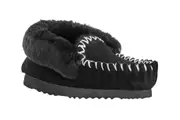 UGG Outback Premium Sheepskin Moccasin Slipper (Black, Size 10M/11W US)