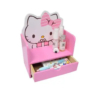 【HELLO KITTY】可愛凱蒂貓 單層抽屜收納盒 桌上收納 文具收納(正版授權台灣製)