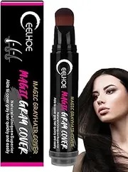 Hair Shading Sponge Pen Waterproof - Temporary Hair Dye Hair Line Contouring Shadow Powder - Gray Hair Coverage Touch Up Hair Root Powder Pen to Fill Silver Hair Root Brown, Dark Brown,