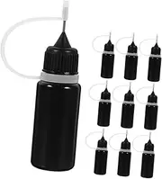 Beavorty 10pcs Bottle Insulated Water Bottle Squeeze Bottles with Flip Cap Hot Sauce Bottles Cup Bottle of Glue Dropper Bottle Mini Ketchup Bottle Flask Black Stainless Steel