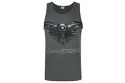 Game Of Thrones Mens Three Eyed Raven Vest (Charcoal) (M)