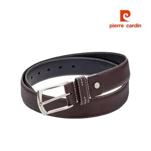 【pierre cardin 皮爾卡登】505經典紳仕真皮針扣式皮帶(新品上市 時尚4色)