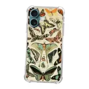 Vintage Butterfly Case Compatible with iPhone 16, Cottagecore Moth Butterfly