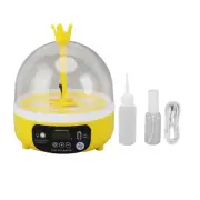 Mini Egg Incubator for Home Automatic Temperature Humidity Control 4 Eggs Candle