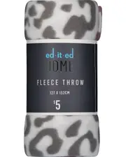 Printed Polar Fleece Throw